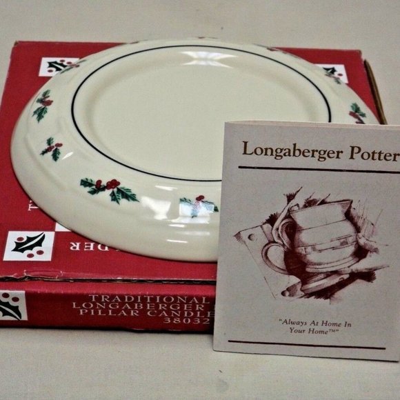 Longaberger Pottery Accents Longaberger Pottery Traditional Holly